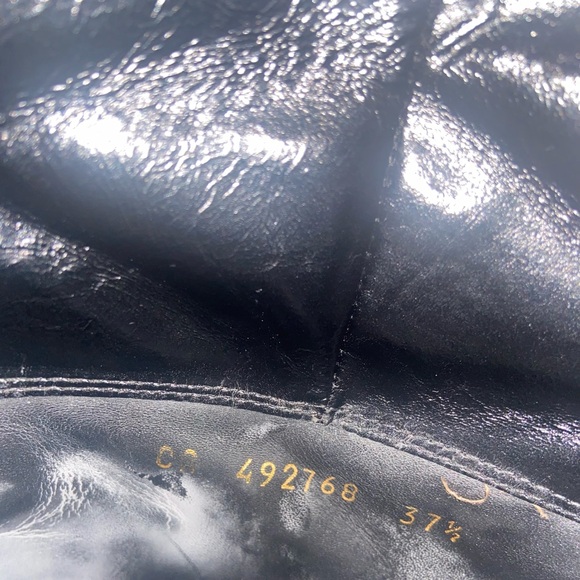 Saint Laurent Niki Thigh High Patent Leather Boot - Picture 6 of 6